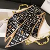 Bufanda de Seda para Mujer 2026 Nuevo Estilo Bufanda para Cuello con Sensación de Lujo, Larga y Rayada para Otoño, Combinable con Camisas, Estilo Coreano, Bufanda Versátil