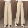 Pantalones Casuales de Pierna Ancha para Mujer 2026 Primavera/Verano Nuevos Holgados Adelgazantes Versátiles Acortados Rectos para Mujeres Petite