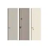 Puertas Interiores de Madera, Puertas de Entrada de Casa de Madera Maciza Multicapa, Puertas de Dormitorio, Puertas de Conjunto Libres de Pintura de Cristal de Carbono, Fabricante de Puertas para Oficina