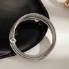 Moda Transfronteriza Personalidad Cadena Cubana de Miami Pulsera de Metal Fresca de Moda para Hombre Joyería de Estilo Minimalista Clásico Versátil