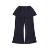 Pantalones Falda de Invierno WuliBu para Niñas 2026 con Forro de Felpa Cálido, Falsos de Dos Piezas, de Campana, Bloqueo de Temperatura, Almacenamiento de Calor, Pantalones para Niñas