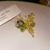 Anillo Abierto de Mariposa con Circonita Estilo Coreano, Lujo Ligero y Sensación de Alta Gama, Anillo para Dedo Índice, Súper de Ensueño, Diseño Versátil, Accesorio de Mano de Moda