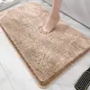 Suministro exclusivo transfronterizo de alfombrillas de baño de felpa de pelo largo altamente absorbentes, alfombrillas antideslizantes para inodoro, alfombrillas para pies de dormitorio y alfombrillas resistentes a la suciedad para puerta de entrada