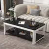 Mesa de centro multifuncional para apartamentos pequeños, marco resistente de acero al carbono, mesa de centro de almacenamiento para sala de estar fácil de montar, venta al por mayor