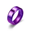Anillo de Acero Inoxidable Europeo y Americano Transfronterizo Simple y Dominante Elegante Anillo de Acero de Titanio Joyería al por Mayor Anillo con Borde Biselado Liso