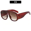 2026 Nuevas Gafas de Sol de Moda Europea y Americana con Montura Grande y Personalidad, Versátiles Gafas Tipo Aviador con Bloques de Color para Estilo Callejero, Estilo Piloto de Moda