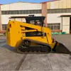 Cargadora compacta de orugas todoterreno, Excavadora pequeña de zanjas agrícolas, Excavadora hidráulica para paisajismo de jardines