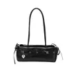Bolso tipo baguette con lazo Bolso de nicho para mujer Colgante de corazón Bolso de axila Chica dulce Versátil para el día a día Bolso de un solo hombro Cruzado