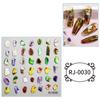 Zhengxiang Transfronteiriço 2023 Adesivos para Nail Art Embossados 5D Desenho Animado Cyber Vermelho Amor DIY Adesivos de Unha Infantis Personalizados Atacado