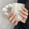 [serie de verano] productos de uñas puramente hechos a mano al por mayor pegatinas de uñas uñas de fototerapia parches para uñas
