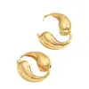 Pendientes Geométricos Europeos y Americanos Transfronterizos para Mujer, Diseño Versátil de Hebilla de Alta Gama, Pendientes Personalizados, Pendientes de Nicho para Mujer
