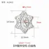 Pulsera Calada con Cuentas DIY Monturas en Blanco Chapado en Oro de 18K Cuentas Sueltas Accesorios Monturas para Colgantes de Piedra de Ámbar Cera de Abeja