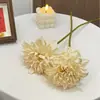 Flores artificiales de dalia transfronterizas para decoración de sala de estar en casa, flores falsas para bodas, ramos de mano, accesorios de fotografía para hoteles y casas de huéspedes