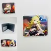 Periférico de Anime I Actualicé la Cartera Corta Solo Monstruo No. Billetera Monedero Plegable a la Mitad de Cuero PU con Estampado de 8 Colores