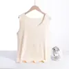 Chaleco Térmico De Rong para Mujer Otoño e Invierno Sin Costuras Talla Grande 100 kg Madre de mediana edad chica gordita Camiseta Base de Tirantes