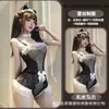 Lencería de comercio exterior Night Owl, camisón sexy con ribete de encaje, transparente y translúcido, con diseños calados y de jacquard, un body ajustado
