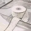 Fita Plissada de Borda Bolinhas Romântica Flor para Embalagem Decoração de Bolo Acessórios de Cabelo Artesanais Material de Laço Fita