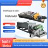 Misturador de umidificação de poeira de eixo único e duplo remoção de poeira de pó de cimento cinza de carvão misturador de mistura horizontal com spray de água redução de poeira transporte