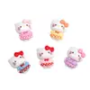 Acessórios de Resina DIY Desenho Animado Joias Flor Saia Gatinho Cola Creme Grampo de Cabelo Capa de Celular Fivela de Sapato Pingente de Chaveiro com