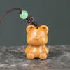 Sândalo Desenho Animado Fofo Winnie the Pooh Pingente de Celular Pingente de Chaveiro de Carro Acessórios de Casal para Homens e Mulheres