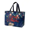 Bolso de Hombro Navideño Bolsa No Tejida Personalizada Dibujo Animado Laminado Empaque de Regalo Logo Impreso Bolsa de Empaque de Alta Gama para Llevar