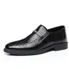 Zapatos de Piel con Patrón de Cocodrilo Talla Grande Nuevos Zapatos de Piel Formales de Negocios Calzado Casual Slip-On Estilo Británico de Comercio Exterior para Jóvenes