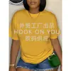 [Código Europeo Transfronterizo] Camiseta Básica de Manga Corta Lavada y Desgastada Peso Pesado Versión Ligera Retro Ancha