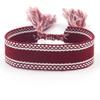 Pulsera nueva tejida a mano Correa de muñeca simple europea y americana Estilo bohemio Cinta de pareja en blanco Cuerda de mano DIY