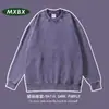 Sudadera con capucha redonda lavada y desgastada estilo americano Cross 2026 Sudadera sin capucha de alta gama para hombre Otoño/Invierno