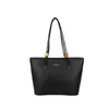 Bolsa de ombro vintage de grande capacidade para mulheres, novo modelo transfronteiriço, bolsa de mão simples e texturizada, cor sólida, bolsa tote versátil para o dia a dia