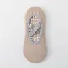 Calcetines de Yoga Antideslizantes Profesionales de Pilates, Calcetines Deportivos con Puntos de Silicona Personalizados para Mujer, Calcetines Elásticos Transpirables con Soporte para el Arco para Fitness
