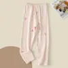 Calça de Outono Infantil 100% Algodão Lycra Calça de Casa Meninos e Meninas Tamanho Médio e Grande Pijama Infantil Cueca Calça de Outono Infantil Bebê 0-12