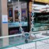 Verano 2023 nuevo collar de plata S925 chapado en platino con topacio azul Londres incrustado 7 * 9 mm nicho francés