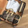 Nova Bolsa de Cosméticos de Viagem 2021 Grande Bolsa Portátil de Armazenamento Transparente Conjunto de Três Peças Bolsa de Higiene Pessoal com Rede Armazenamento