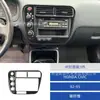 Adecuado para Modificación de Interior de Coche Honda Civic 99-00 Panel de Consola Central de Fibra de Carbono Pegatina Decorativa