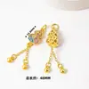 Colgante de calabaza con borla dorada chapada en cobre, pulsera DIY, collar, joyería, accesorios, accesorios para horquilla estilo chino cheongsam
