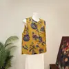 [Li] Novo colete jacquard estilo chinês, retrô e elegante, nova coleção outono 2026, colete de gola redonda estilo chinês para mulheres