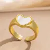 Anillo Exquisito Super Brillante de Circonita para Niñas, Lujo Accesible y Anillo de Apertura Ajustable de Gama Alta, Baño de Oro Real Simple