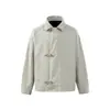 Yidao Vintage 2026 Primavera Nuevo Retro Americano Hebilla de Avión Marca de Moda Chaqueta Unisex Casual Abrigo de Cuello Solapa