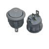 Interruptor basculante redondo KCD1 gris redondo de 3 pines 2 velocidades tipo barco interruptor de alimentación