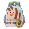 Nueva mochila de jardín de infantes transfronteriza para niñas, diseño de abeja de dibujos animados, linda, ligera, mochila para niños