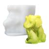 Amazon Explosions Molde de Vela Aromaterapia Elefante DIY Elefante Hembra Elefante Bebé Adornos de Resina Molde Decorativo de Yeso