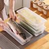 Caixa Retangular Selada Transparente para Frutos do Mar Crocantes Caixa de Armazenamento de Alimentos para Geladeira Grau Alimentício Comercial com Tampa
