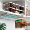 Frasco colgante sellado de grado alimenticio, de gran capacidad, transparente, para almacenar granos, refrigerios, frutos secos, caja de conservación de alimentos frescos a prueba de humedad.