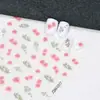 Novo Adesivo para Nail Art Estéreo 5D Em relevo Borboleta Flor Renda Laço Rosa Adesivo de Unha de Alta Qualidade