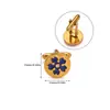 Gemelos de Acero Inoxidable Vintage con Cruz de Zirconia para Hombre, Lujo Ligero, Diseño Elegante y Sencillo, Versátiles para Camisas y Cuellos