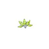 Pendientes de Titanio F-136 Aleación de Titanio Circonia Flor de Loto G23 Titanio Rosca Interna Circonia Labret Piercing Joyería Cabeza