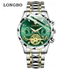 Reloj Longbo Longbo 83719 Venta al por Mayor Reloj de Cuarzo Transfronterizo Cronógrafo de Tres Ojos y Seis Manecillas Reloj Deportivo para Hombre Hombres