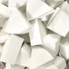 Esponja de Pó Triangular Descartável Pequena em Forma de Leque Esponja de Maquiagem para Estúdio Esponja de Pó Descartável Esponja de Maquiador