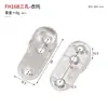 Suporte para Roupas de Liga de Zinco Direto da Fábrica Tubo Plano de Liga de Zinco de 16mm Suporte para Roupas de Guarda-Roupa Assento com Flange Suporte Espessado para Tubo de Roupa